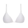 Knappes Triangel Top Weiß Texturiert, Gerade Träger – Top Cloque Branco Cheeky -Bestes Bademoden Geschäft top riodesol top cloque branco cheeky 01