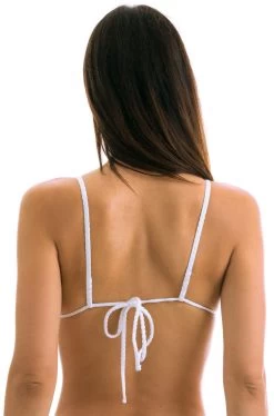 Knappes Triangel Top Weiß Texturiert, Gerade Träger – Top Cloque Branco Cheeky -Bestes Bademoden Geschäft top riodesol top cloque branco cheeky 21
