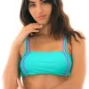 Sportliches Badeoberteil Blau Mit Rosa Details – Top Duo Pink Blue -Bestes Bademoden Geschäft top riodesol top duo pink blue 11