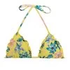 Gelb Geblümtes Triangel Oberteil- Top Florescer Frufru -Bestes Bademoden Geschäft top riodesol top florescer frufru 01