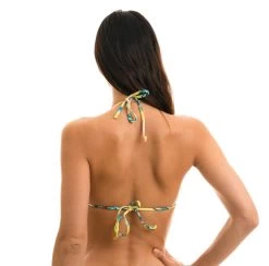 Gelb Geblümtes Triangel Oberteil- Top Florescer Frufru -Bestes Bademoden Geschäft top riodesol top florescer frufru 21