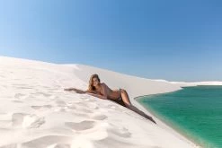 Blau Geblühmtes Triangel-Top – Top Flower Geometric Invisible -Bestes Bademoden Geschäft top riodesol top flower geometric invisible 51