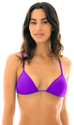 Triangle Bikini-Top Lila Mit Geraden Trägern – Top Fuchsia Arg Fixo