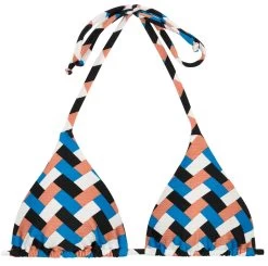 Verstellbares Triangle Oberteil Geometrisch Bunt – Top Geometric Tri Invisible -Bestes Bademoden Geschäft top riodesol top geometric tri invisible 01