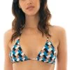 Verstellbares Triangle Oberteil Geometrisch Bunt – Top Geometric Tri Invisible -Bestes Bademoden Geschäft top riodesol top geometric tri invisible 11