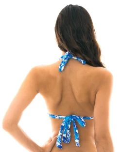 Triangle Bikinitop Blaues Blumenmotiv – Top Hortensia Mel -Bestes Bademoden Geschäft top riodesol top hortensia mel 21