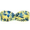Gelbes Bandeau, Gemustert – Top Lemon Flower Bandeau -Bestes Bademoden Geschäft top riodesol top lemon flower bandeau 01