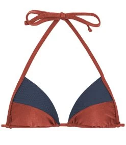 Triangel-Top Ziegelrot Blau Glänzend – Top Liquor Recorte Tri -Bestes Bademoden Geschäft top riodesol top liquor recorte tri 01