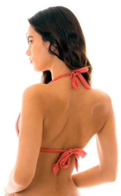 Braunes Verstellbares Triangel Top Mit Faltenoptik – Top Madras Cortinao -Bestes Bademoden Geschäft top riodesol top madras cortinao 31