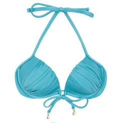 Himmelblaues Bikini Push-Up – Top Orvalho Balconet