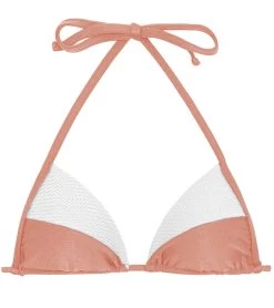 Triangel Top Pfirsichrosa Weiß Strukturiert – Top Rose Recorte Tri -Bestes Bademoden Geschäft top riodesol top rose recorte tri 01