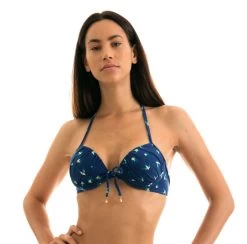 Balconette Push-up Bikinitop, Marineblau, Vogelmotiv – Top Seabird Cheeky -Bestes Bademoden Geschäft top riodesol top seabird cheeky 11